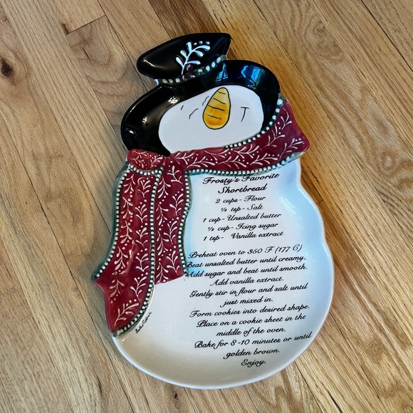 Blue Sky Other - Snowman Plate With Shortbread Recipe